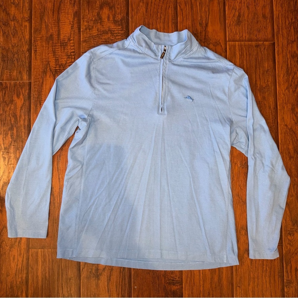 Men’s Tommy Bahama Shadow Cove Quarter-Zip Pullover – Size XL - Picture 2 of 6